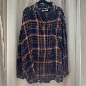 Free People Plaid Buttondown